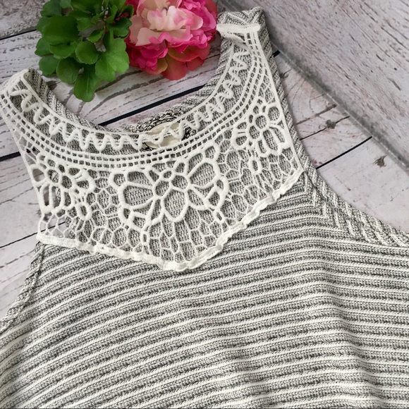 😎 Lace & stripe knit swing tank - Picture 2 of 8